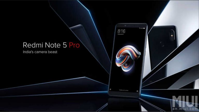 RedMi Note 5 Pro launched with Selfie Light, Face Unlock and Dual Camera