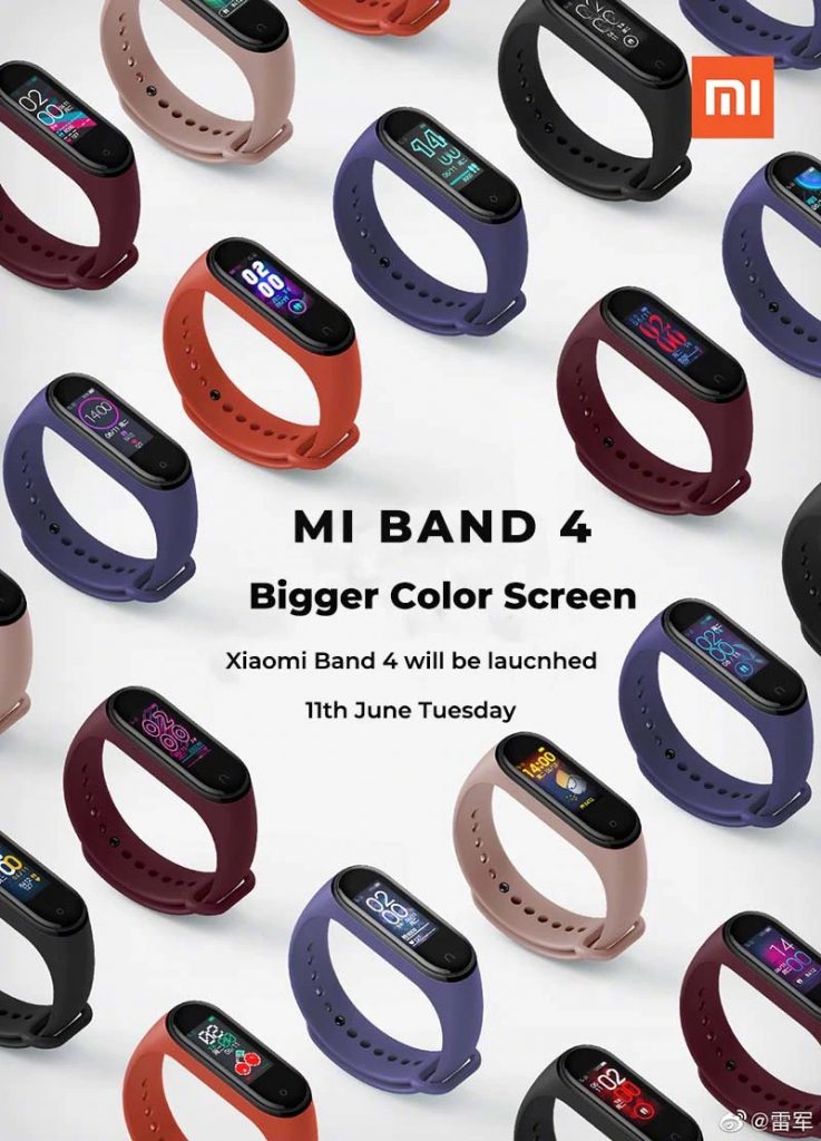 xiaomi mi band 4  colors